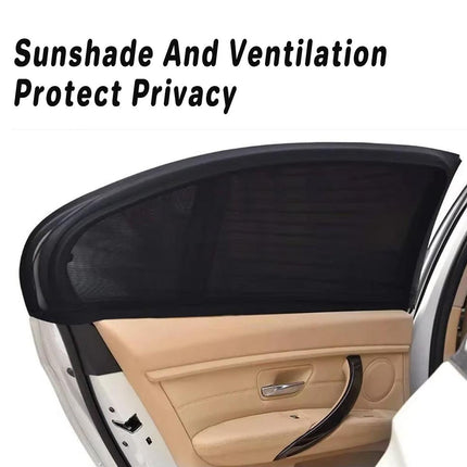 2pcs Car Window Screen Mesh Universal Anti Mosquito Sunshade Curtain Protector