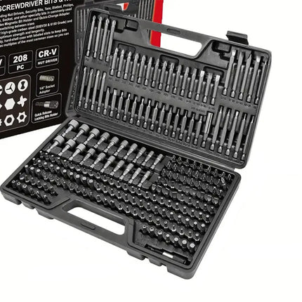 208PCS Precision Screwdriver Set Home Repair Tool Kit with Portable Storage Box
