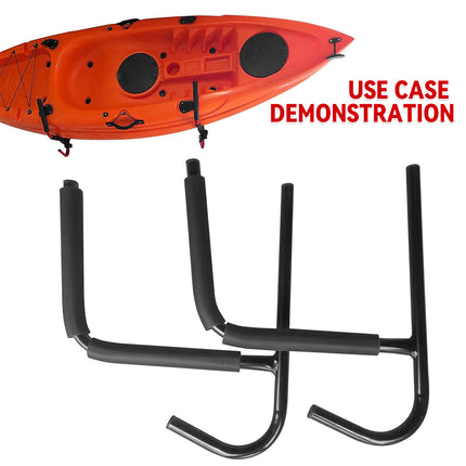 Heavy Duty Iron Wall Mount Kayak Storage Rack for Garage Canoe Paddleboard