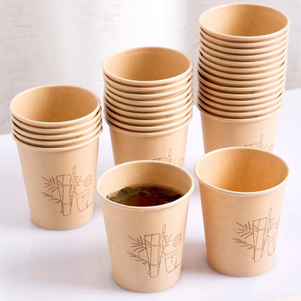 500PCS Disposable Paper Coffee Cups Food-Grade for Party Coffee Water Hot Cold