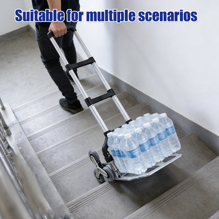 Folding Hand Truck Cart with Wear-Resistant Wheels Large Capacity Portable