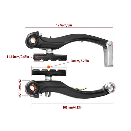 Mountain Bike V Brake Set Road Bicycle Front Rear Brake Kit Aluminum Parts Use