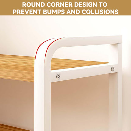 3-Tier Adjustable Desktop Storage Rack Space Saving Sturdy for Office Home Use