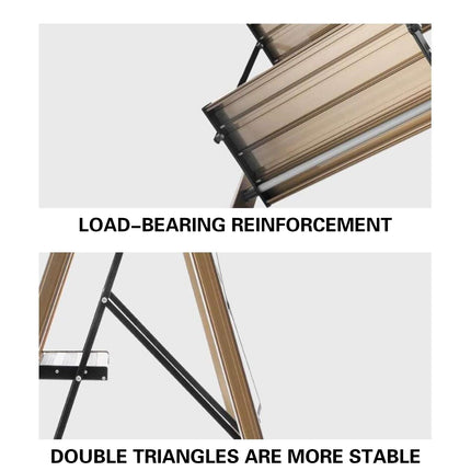 4 Step Home Folding Ladder Anti-Slip 150KG Load Capacity Space Saving Sturdy