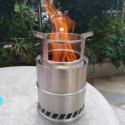 Outdoor Portable Windproof Wood Stove High Heat For Camping Hiking Travel