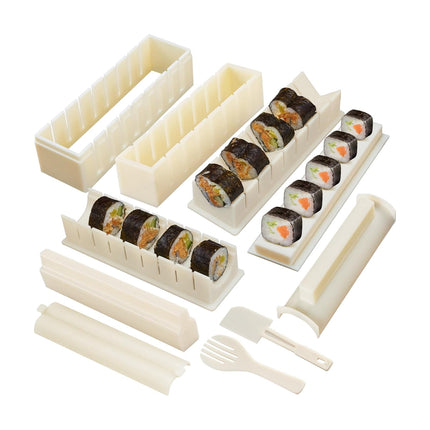 11PCS Sushi Making Tool Set Durable Easy to Use Food-Grade for Home Party Use