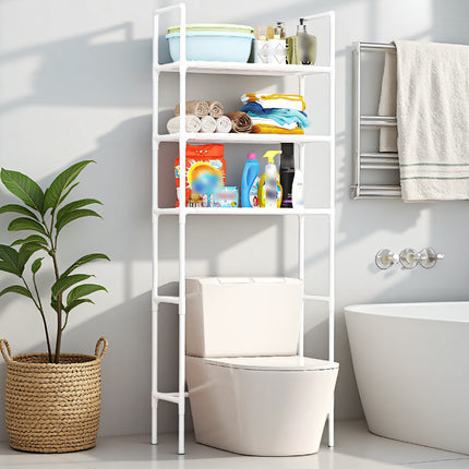 Kitchen Bathroom Floor Standing Storage Rack Multi Layer Sturdy Waterproof