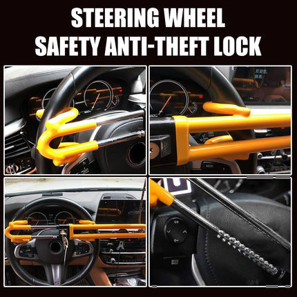 Adjustable Car Steering Wheel Lock Anti Theft Security Bar for Vehicle Protect