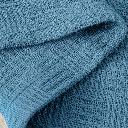 Knitted Blanket Warm Sofa Throw Soft Cozy Blanket Comfortable Home Decor Piece