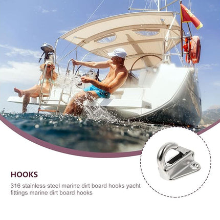 3PCS Stainless Steel Spring Hooks Heavy Duty Clip Hook for Boat Coat Hanger Use