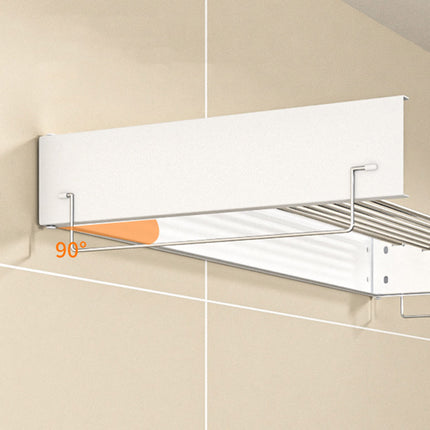 Invisible Wall Mounted Indoor Foldable Clothes Drying Rack Space Saving Home