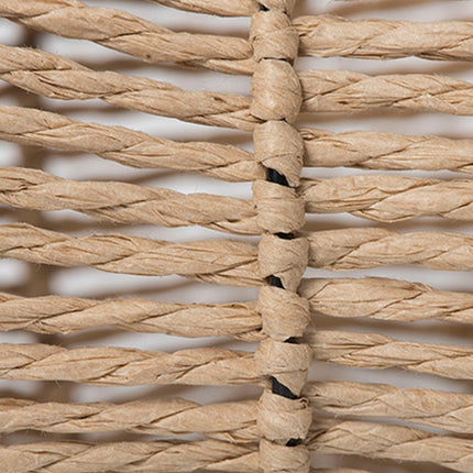 Handwoven Paper Rope Lampshade 23x13.5cm Natural Braided Pendant Light Shade