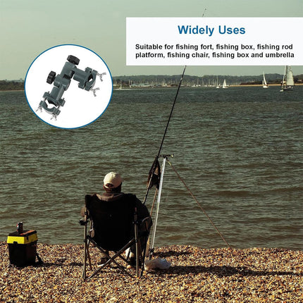 Fishing Umbrella Stand Bracket Multi Function Connector Adjustable Rod Holder