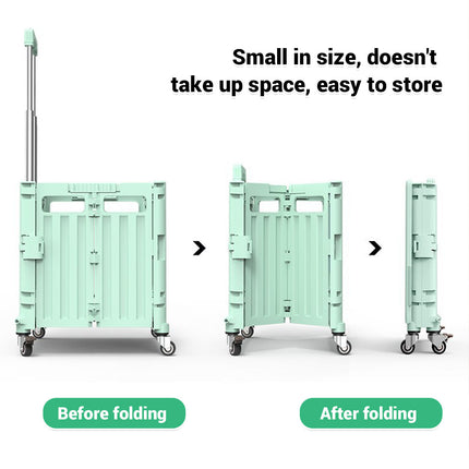 Portable Foldable Shopping Cart Grocery Trolley Wheels Collapsible Supermarket