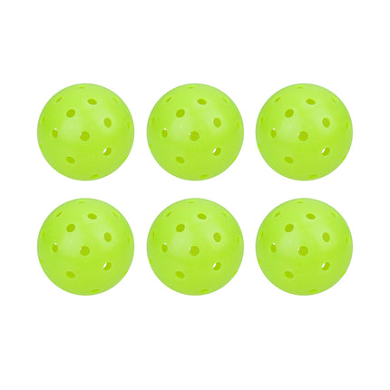 Pickleball Set 6PCS 74MM 40Hole Outdoor BallsTournament Training Sports Game