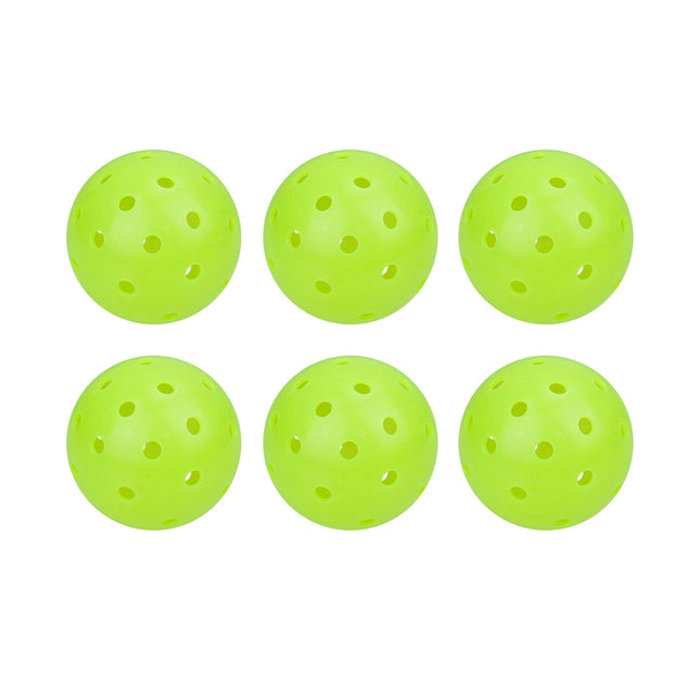 Pickleball Set 6PCS 74MM 40Hole Outdoor BallsTournament Training Sports Game