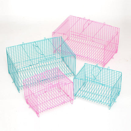 Small Bird Transport Collapsible Cage Travel Pet Carrier Portable Folding Cage