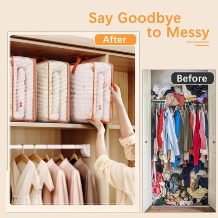 4pcs Large Capacity Quilt Storage Bags for Clothes Luggage Moving Organising Bag
