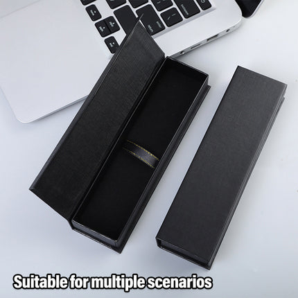 10pcs Black Clamshell Pen Box Gift Case Packaging for Pen Storage and Display