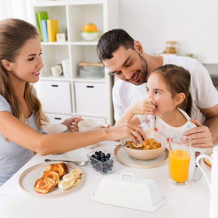 Large Capacity Sealed Ceramic Butter Tank Universal Model With Lid Storage Box