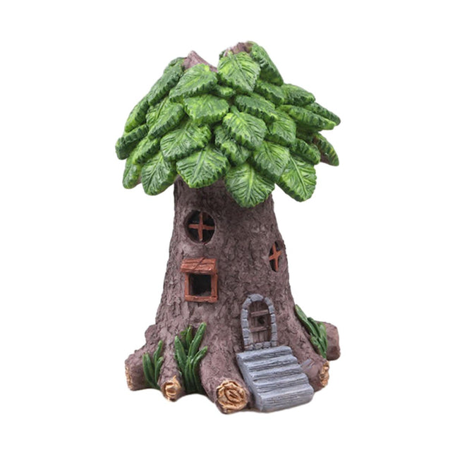 Resin Tree House Fish Tank Aquascape Gardening Micro Landscape DIY Decoration