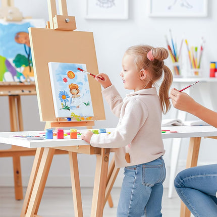 6x Artist Canvas Blank Stretched Canvases Art Large White Range Oil Acrylic Wood