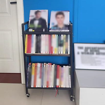 Multi layer Steel Storage Rack Rolling Mobile Shelf 3-Tier for Home Organization