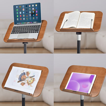 Floor Standing Reading Stand Adjustable Angle Height Sturdy for Home Office Use