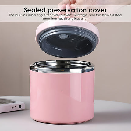 1L Large Capacity Stainless Steel Insulated Lunch Box Food Container Durable