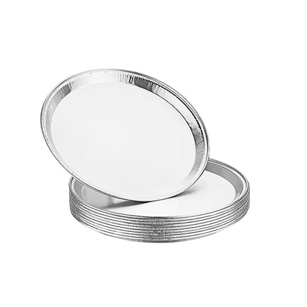 50pcs Aluminium Foil Pizza Tray Pie Pan Round Oven Catering BBQ Trays Large