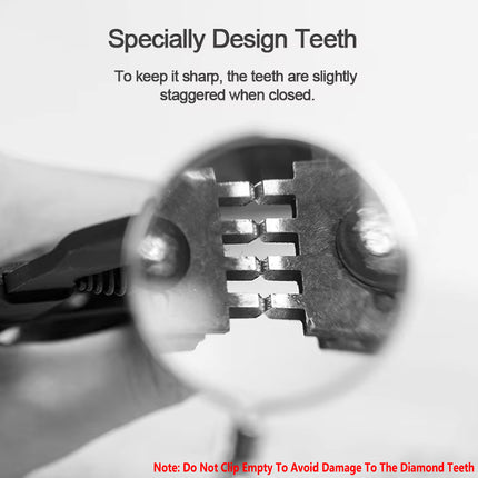 Silent Diamond Punch Pliers 4mm 4 Teeth Leather Punch Tool DIY Craft Sewing