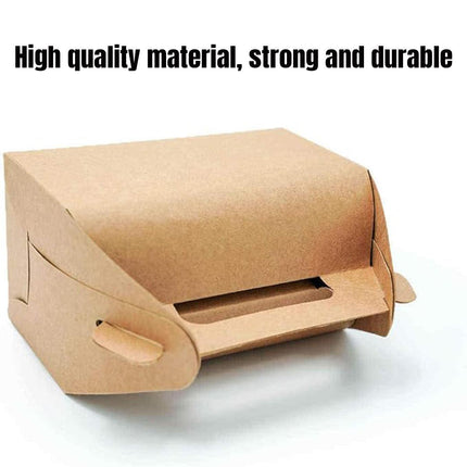 50pcs Portable Pastry Box Bakery Cake Box Takeaway Packing Boxes for Pastries