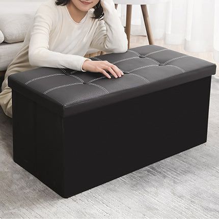 Multifunctional Foldable Storage Stool with Lid 110L Capacity Space Saving