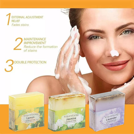 Essential Oil Soap Set 5PCS Plant Based Handmade Bars for Bath Face Hand Washing