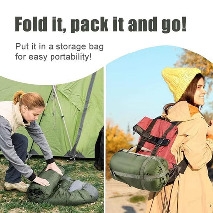 Single Sleeping Bag Outdoor Camping Hiking Thermal Warm Tent Travel Gear