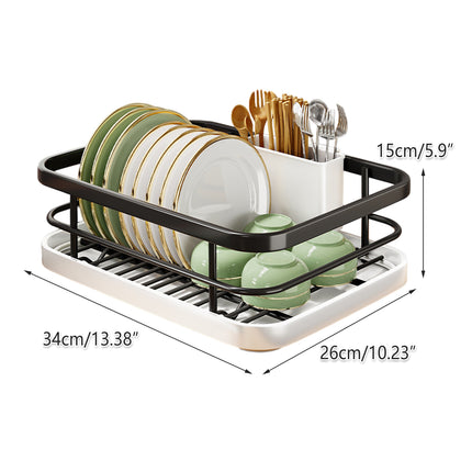 Kitchen Dish Drying Rack Sink Organizer Plate Holder Storage Box For Chopsticks
