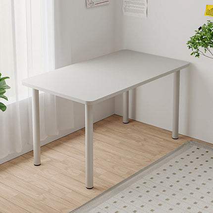 Compact Computer Desk White Study Table Home Office Workstation 100x60cm