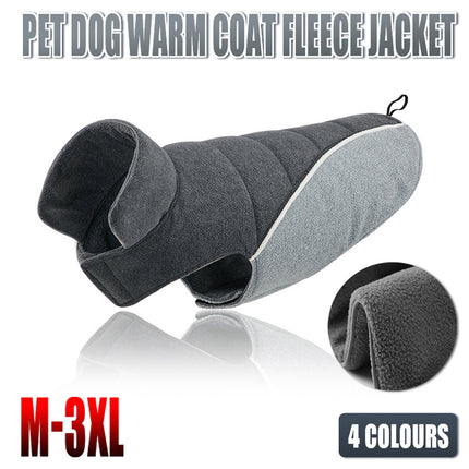 2XL Size Pet Dog Warm Coat Fleece Jacket Double-sided Vest Jumper Sweater Winter