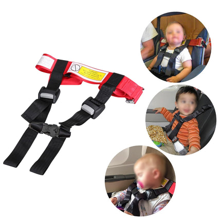 Adjustable Airplane Travel Safety Seat Strap for Children Toddler Secure Seat Belt
