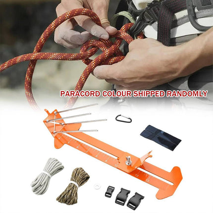 Adjustable Metal Paracord Bracelet Making Jig Braiding Tool DIY Craft Fixture
