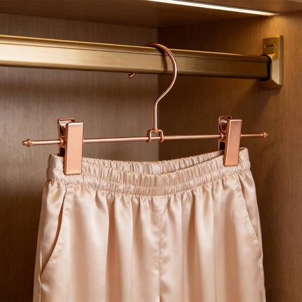 Rose Gold Metal Trouser Clip Hangers 30 Pack 305mm