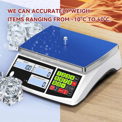 Electronic Counting Scale 10kg 0.1g Triple Display