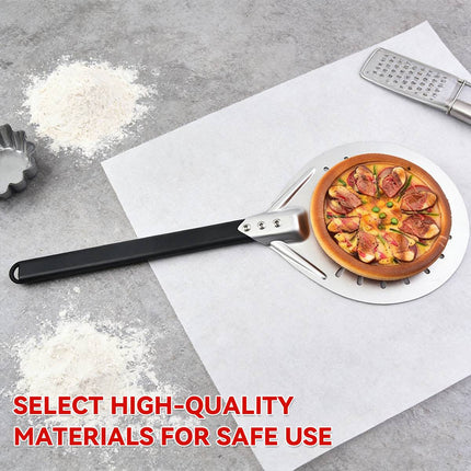 Perforated Round Pizza Turning Peel 7 8 9 Inch