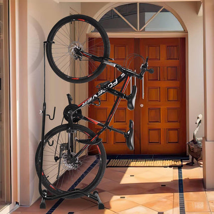 L Display Bike Parking Stand Vertical Adjustable Hook