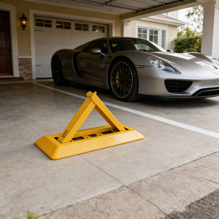 Triangle Foldable Residential Parking Space Lock Steel