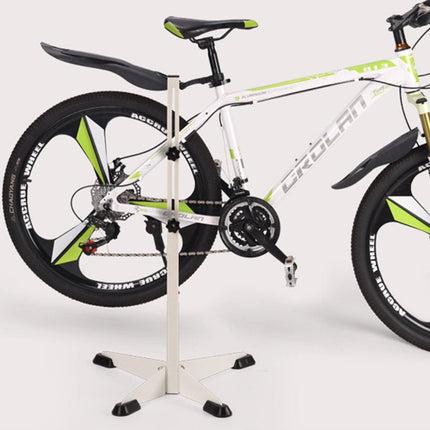 Adjustable Bicycle Floor Parking Stand White