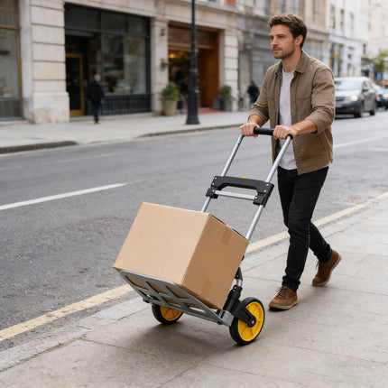 Folding Hand Truck Dolly 2 Wheel Aluminium Portable Cart Luggage Moving Trolley