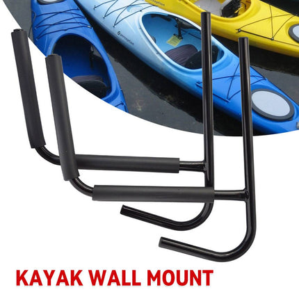 Heavy Duty Iron Wall Mount Kayak Storage Rack for Garage Canoe Paddleboard
