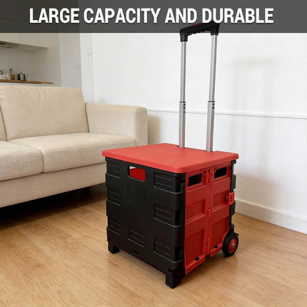 Portable Multi Function Foldable Trolley Case Telescopic Handle Wheels Luggage
