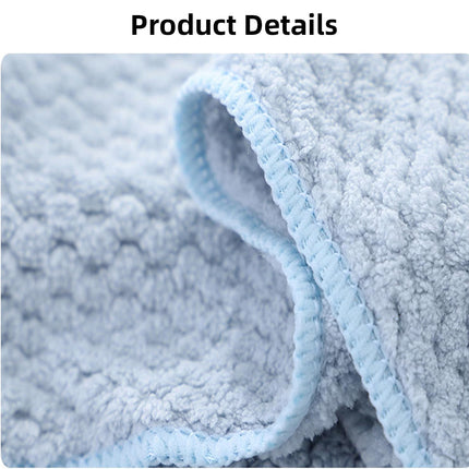 Bath Towel Set 2PCS Coral Fleece Soft Absorbent Large Size Home Bathroom Towels